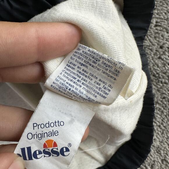 Vintage Ellesse Jacket Mens Large Black Red Reversible Anorak Zip Made Italy 90s - Picture 9 of 16